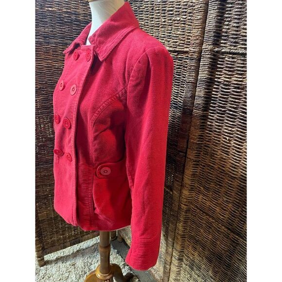 The Loft Double Button Breasted Jacket/Blazer Long Sleeve Red L - Picture 6 of 12
